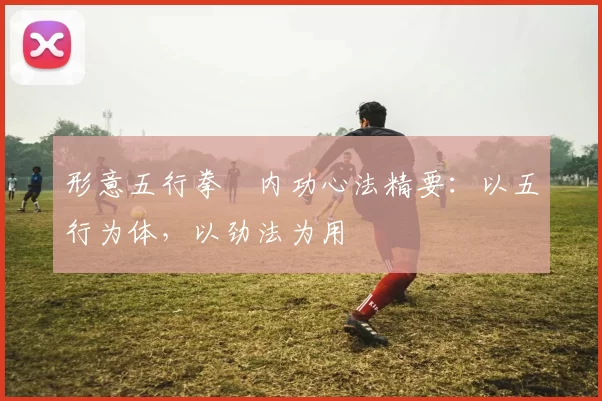 形意五行拳・内功心法精要：以五行为体，以劲法为用